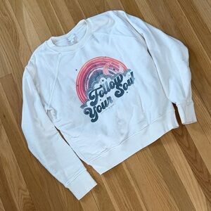 Spiritual Gangster White Sweatshirt with Red Graphic